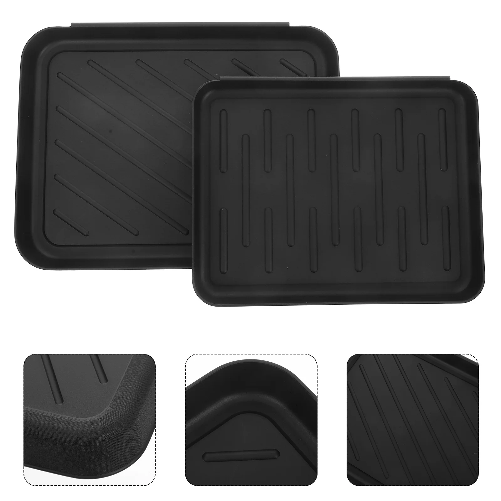 2Pcs Plastic Shoe Tray for Entryway Multi-Purpose Boot Tray Large Capacity Waterproof for Garage Pet Feeding Area
2Pcs Plastic Shoe Tray for Entryway Multi-Purpose Boot Tray Large Capacity Waterproof for Garage Pet Feeding Area