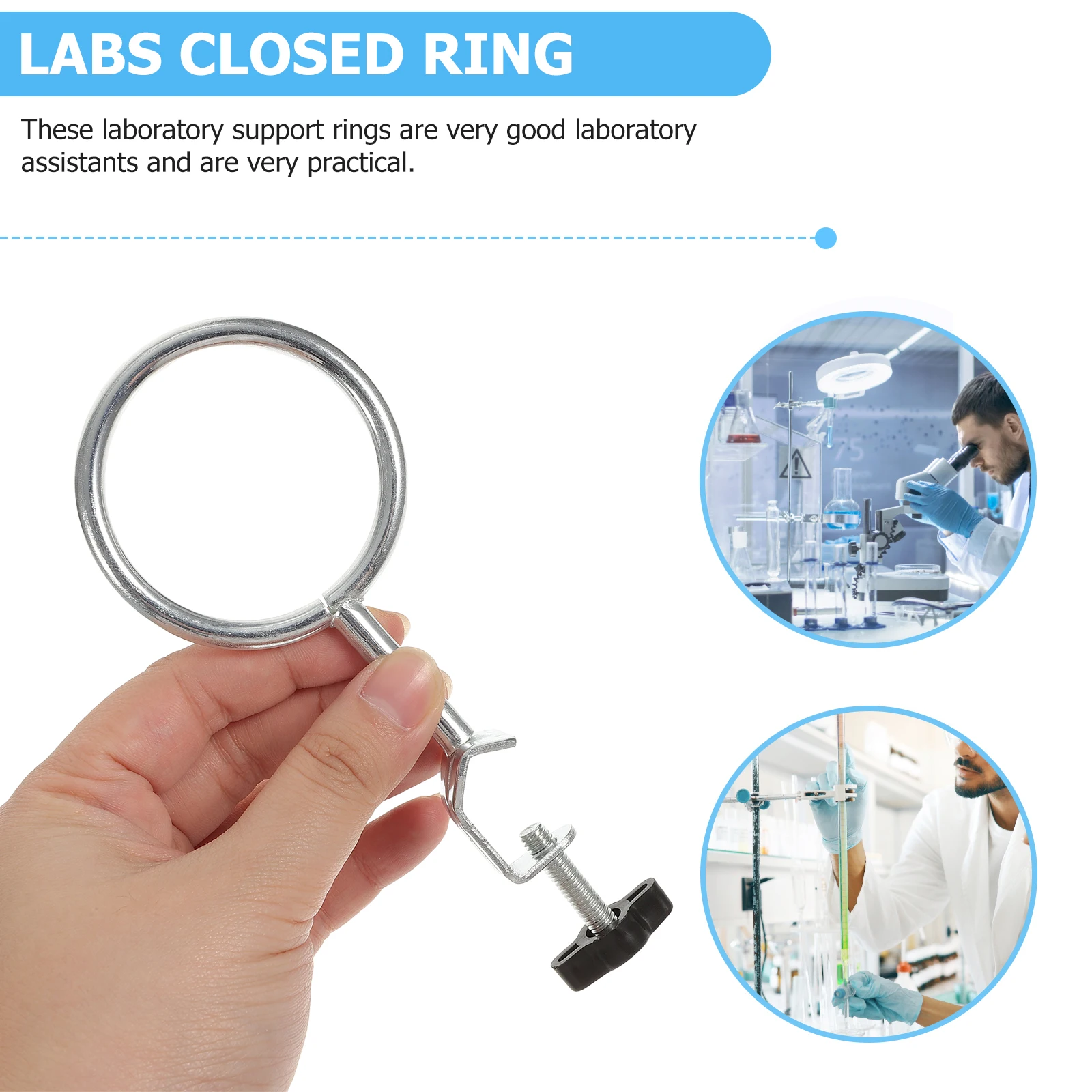 3 Pcs Iron Ring Accessories for Lab Equipment Beaker Flask Support Retort St Experiment Instruments R om Color 
3 Pcs Iron Ring Accessories for Lab Equipment Beaker Flask Support Retort St Experiment Instruments R om Color