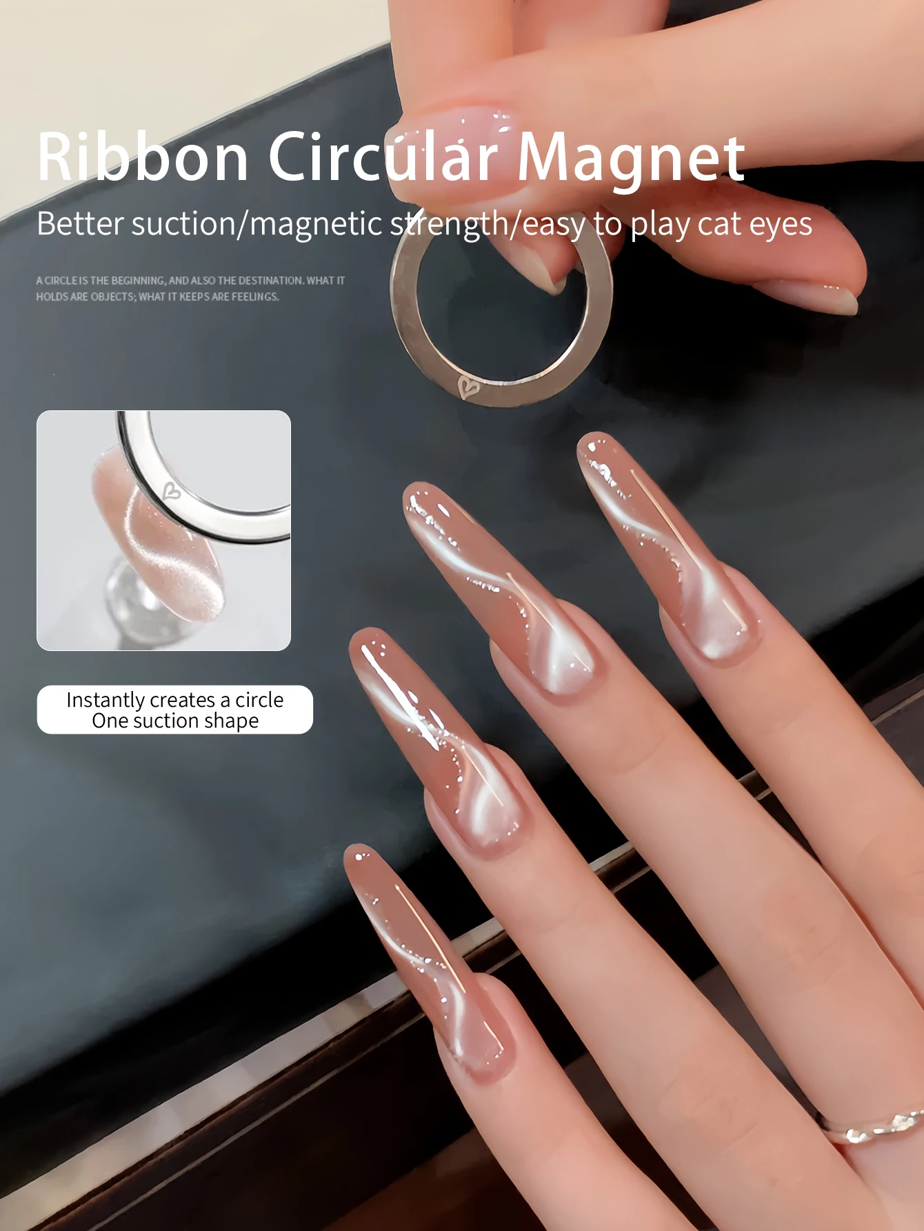 Nail Art Cat Eye Circular Magnet, Crystal Cat Eye Fancy Nail Polish Adhesive Special Super Strong Nail Magnet Stone Nail Tool
Nail Art Cat Eye Circular Magnet, Crystal Cat Eye Fancy Nail Polish Adhesive Special Super Strong Nail Magnet Stone Nail Tool
