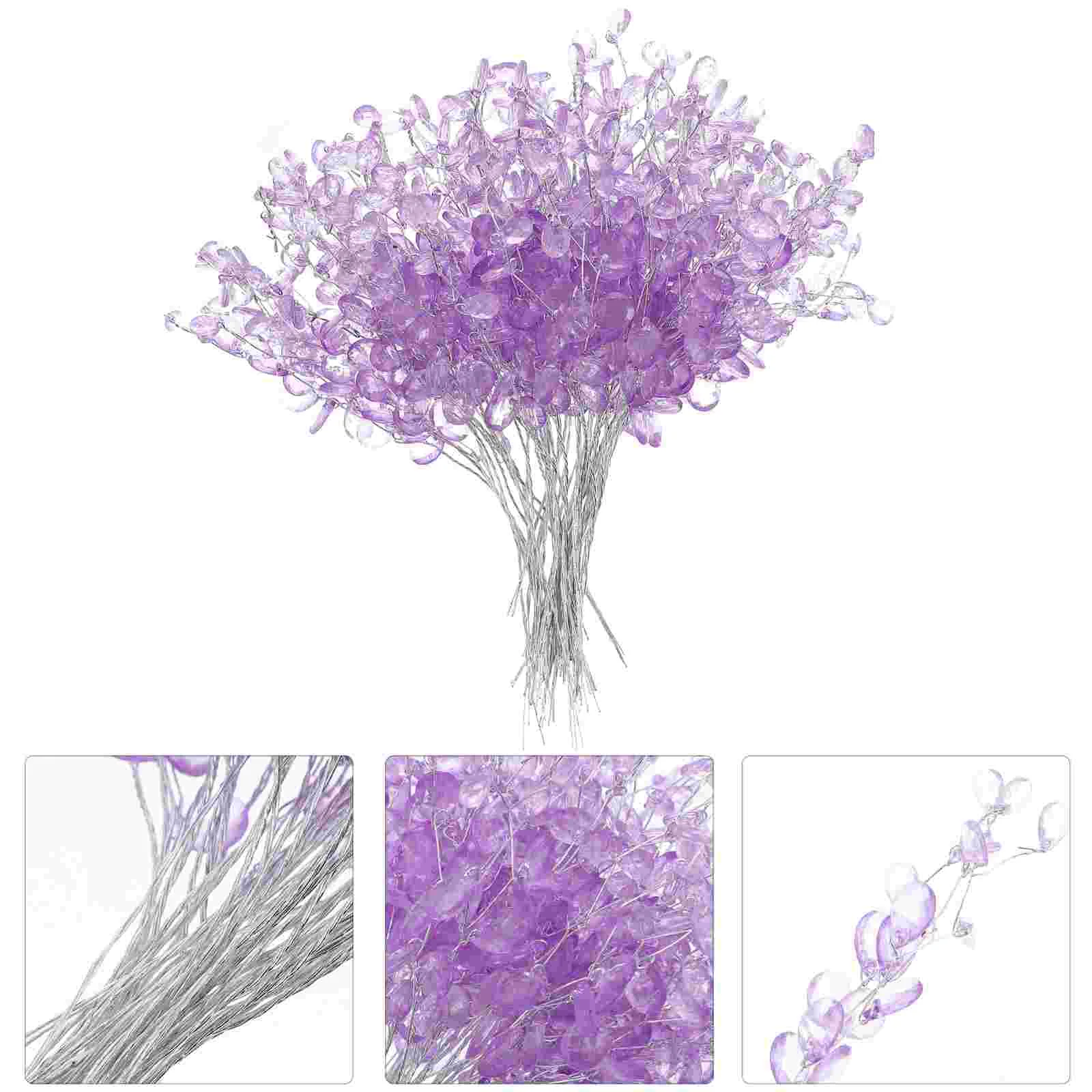 50 Pcs Simulation Drop Flower Chic Stick Bouquet Decorations Acrylic Adornment Wedding Party for Hair
50 Pcs Simulation Drop Flower Chic Stick Bouquet Decorations Acrylic Adornment Wedding Party for Hair