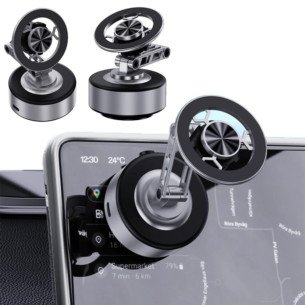 Magnetic Electric Vacuum Car Phone Holder 360° Rotating Vacuum Suction Mobile Phone Holder for Car Gym Mirror Smooth Surface
Magnetic Electric Vacuum Car Phone Holder 360° Rotating Vacuum Suction Mobile Phone Holder for Car Gym Mirror Smooth Surface