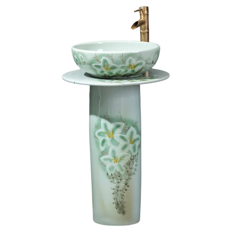 Column wash basin outdoor integrated floor type wash basin balcony retro Chinese basin outdoor courtyard
Column wash basin outdoor integrated floor type wash basin balcony retro Chinese basin outdoor courtyard