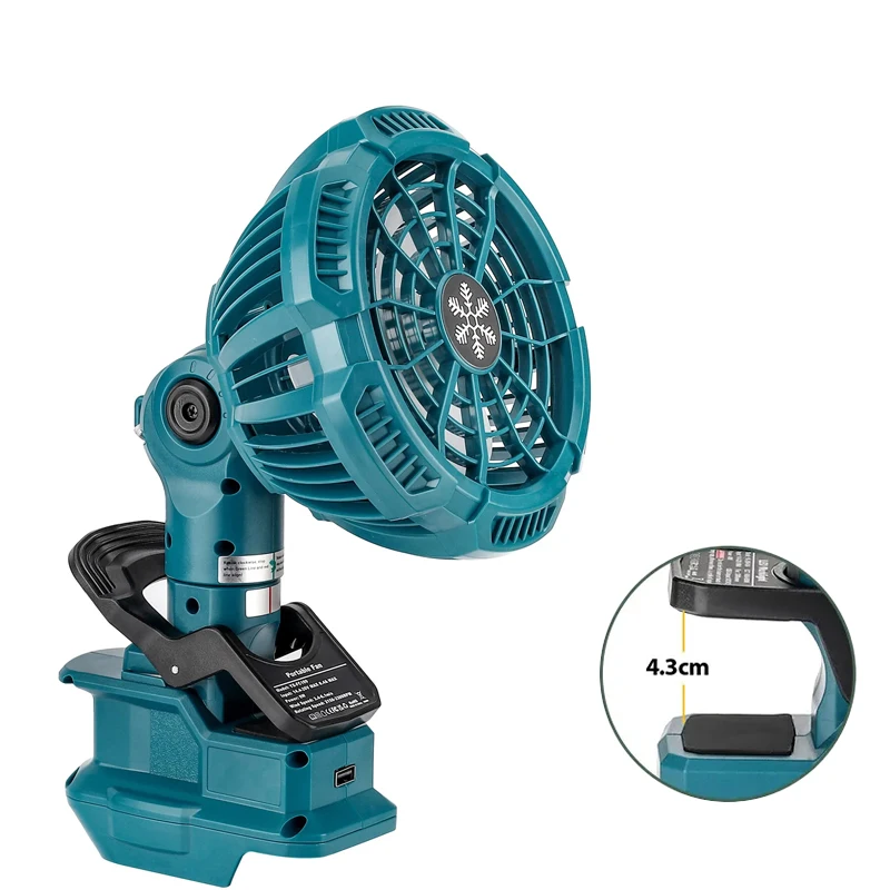 Portable Clip-on Fan Outdoor Camping Fan Battery Operated Stroller Fan 3 Energy Saving Speed Settings for Makita 18V Batteries
Portable Clip-on Fan Outdoor Camping Fan Battery Operated Stroller Fan 3 Energy Saving Speed Settings for Makita 18V Batteries