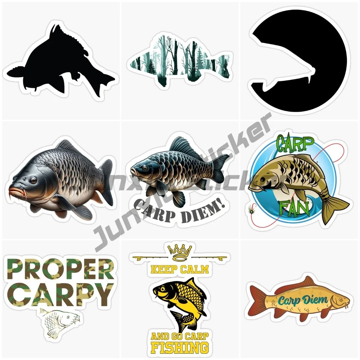 CARP FISHING Creative Car Stickers Vinyl Self-adhesive Decorative Suitable for Motorcycles, Laptops, Fishing Boxes, Etc Decals
CARP FISHING Creative Car Stickers Vinyl Self-adhesive Decorative Suitable for Motorcycles, Laptops, Fishing Boxes, Etc Decals