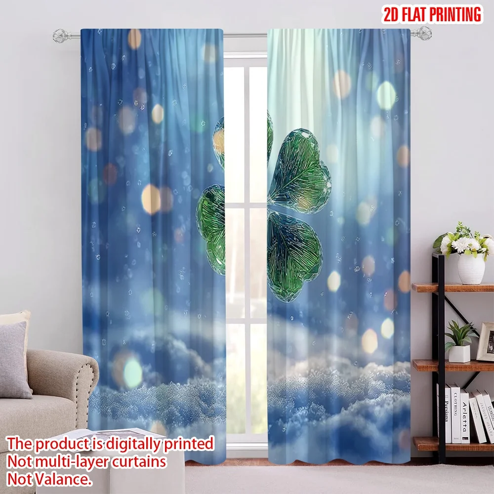 2pcs 2D flat printing Saint Patrick Popular Window Drapes Four-leaf clover Polyester Without Electricity Birthday Party Perfect
2pcs 2D flat printing Saint Patrick Popular Window Drapes Four-leaf clover Polyester Without Electricity Birthday Party Perfect