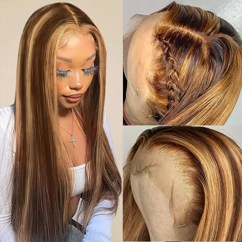 13x6 HD Front Wigs Transparent Lace 30 36Inches P4/27 Highlight Straight Human Hair 250 Density Brazilian Human Hair For Women
13x6 HD Front Wigs Transparent Lace 30 36Inches P4/27 Highlight Straight Human Hair 250 Density Brazilian Human Hair For Women