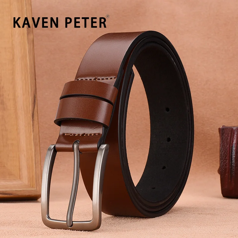 Genuine Leather For Men High Quality Buckle Jeans Cowskin Casual Belts Business Cowboy Brown Waistband Male Fashion Designer
Genuine Leather For Men High Quality Buckle Jeans Cowskin Casual Belts Business Cowboy Brown Waistband Male Fashion Designer