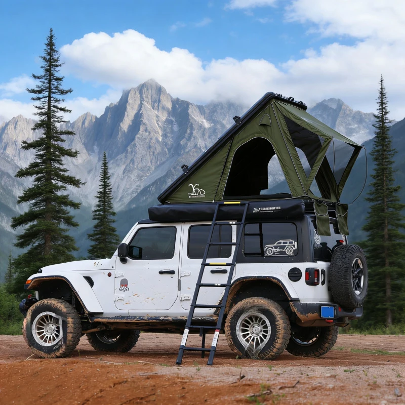 Fully automatic hydraulic hard-top car roof tent Aluminum alloy ultra-thin One-click opening and closingSUVUniversal pickup
Fully automatic hydraulic hard-top car roof tent Aluminum alloy ultra-thin One-click opening and closingSUVUniversal pickup