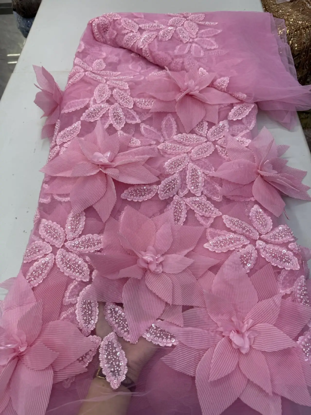 Nigerian Tulle with Sequins Embroidery, Lace Fabric, Beads, Stone Prom Dresses, Sewing, High Quality, 2026, jy544,5Yards
Nigerian Tulle with Sequins Embroidery, Lace Fabric, Beads, Stone Prom Dresses, Sewing, High Quality, 2026, jy544,5Yards