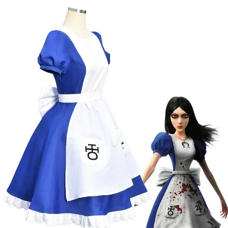 Game Alice Madness Returns Cosplay Costume Halloween Costumes Maid Dresses Apron Dress For Women
Game Alice Madness Returns Cosplay Costume Halloween Costumes Maid Dresses Apron Dress For Women