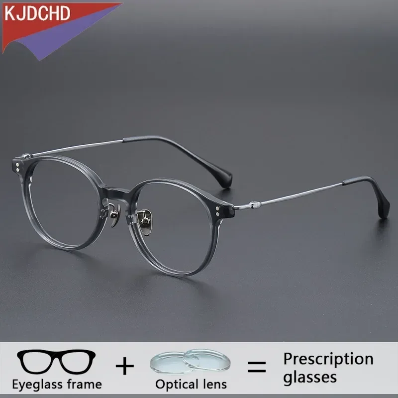 Round Titanium Progressive Optical Glasses Men Acetate Doctor Multifocal Eyeglasses Prescription Bifocal Photochromic Eyewear
Round Titanium Progressive Optical Glasses Men Acetate Doctor Multifocal Eyeglasses Prescription Bifocal Photochromic Eyewear