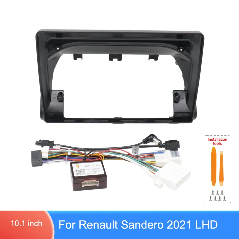 For Renault Sandero 2021 LHD 10.1 Inch Car Radio Fascia Frame Kit with Wiring Harness CANBUS Adapter for Android Stereo Upgrade
For Renault Sandero 2021 LHD 10.1 Inch Car Radio Fascia Frame Kit with Wiring Harness CANBUS Adapter for Android Stereo Upgrade