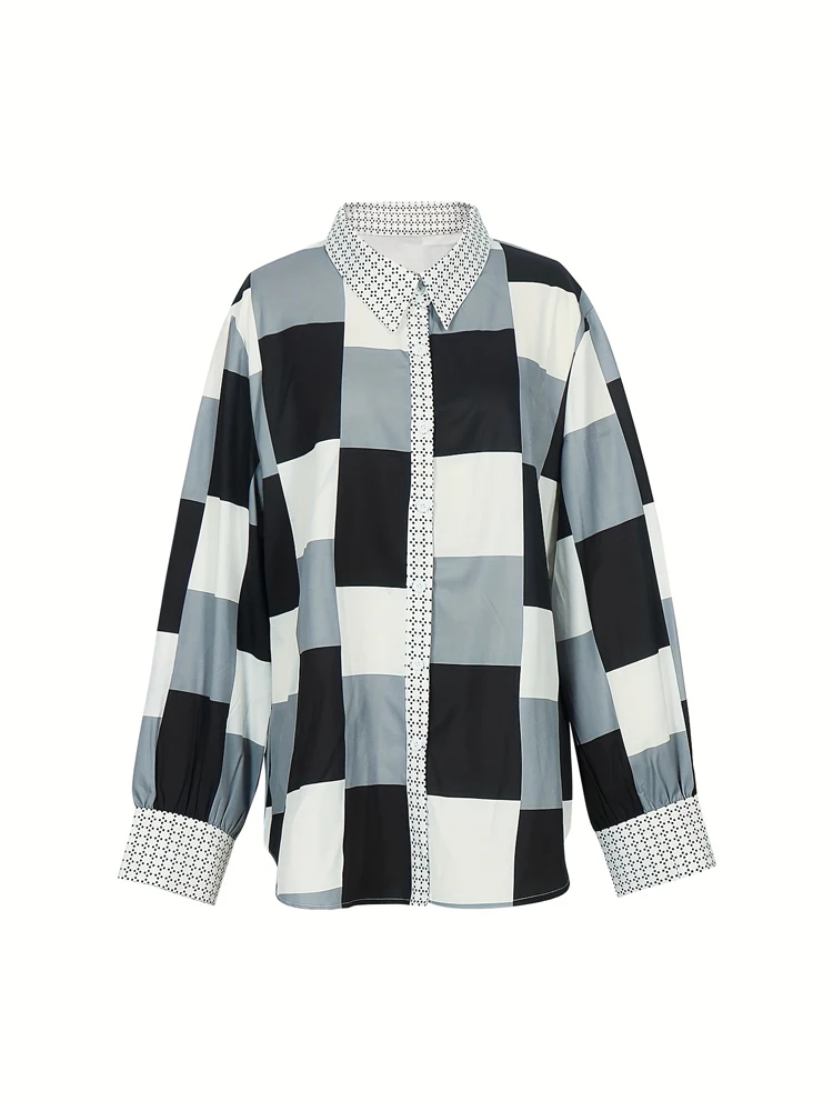 Женская утолщенная рубашка больших размеров с v-образным вырезом и принтом цепочки, зимний топ, подходит для осенней и зимней модной уличной одежды
Женская утолщенная рубашка больших размеров с v-образным вырезом и принтом цепочки, зимний топ, подходит для осенней и зимней модной уличной одежды