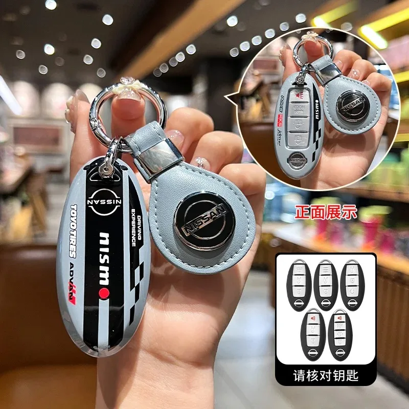 Bag Auto Styling Accessory Car Remote Key Case Cover For Nissan Nismo Logo Qashqai J11 Teana Altima Ariya Juke Murano Micra
Bag Auto Styling Accessory Car Remote Key Case Cover For Nissan Nismo Logo Qashqai J11 Teana Altima Ariya Juke Murano Micra