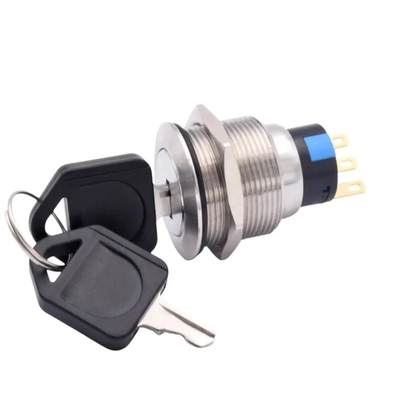 16mm 19mm 22mm Waterproof Stainless Steel Lock Key Knob Rotary Switch 5A 250V Changeover Power Switch ON OFF 2 3 Positions
16mm 19mm 22mm Waterproof Stainless Steel Lock Key Knob Rotary Switch 5A 250V Changeover Power Switch ON OFF 2 3 Positions