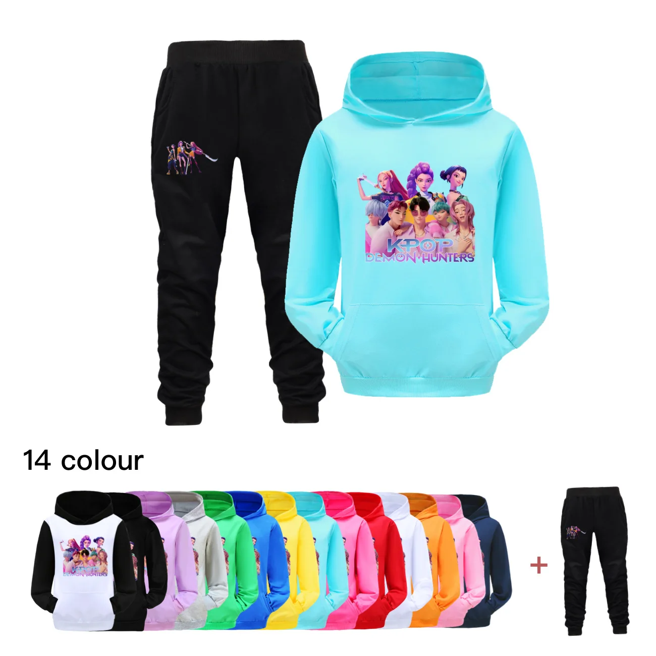 KPop Demon Hunters Print Girl Clothing Set Autumn Fashion Pocket Hoodies Sweatshirt Hood T-Shirt Suit Child Toddler Teen Clothes
KPop Demon Hunters Print Girl Clothing Set Autumn Fashion Pocket Hoodies Sweatshirt Hood T-Shirt Suit Child Toddler Teen Clothes