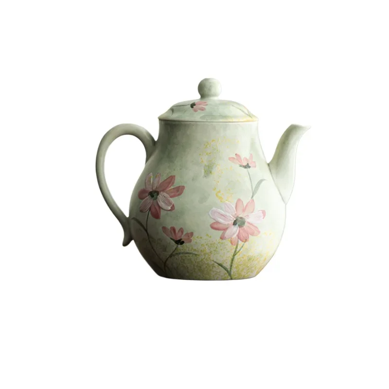 *Hand painted daisy ceramic teapot single pot household brewing teapot exquisite tea set large capacity
*Hand painted daisy ceramic teapot single pot household brewing teapot exquisite tea set large capacity