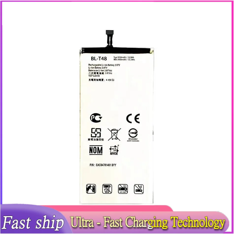 For LG Stylo 6 LM-Q730MM 4000Mah High Performance Mobile Phone Battery BL-T48 Premium Replacement
For LG Stylo 6 LM-Q730MM 4000Mah High Performance Mobile Phone Battery BL-T48 Premium Replacement