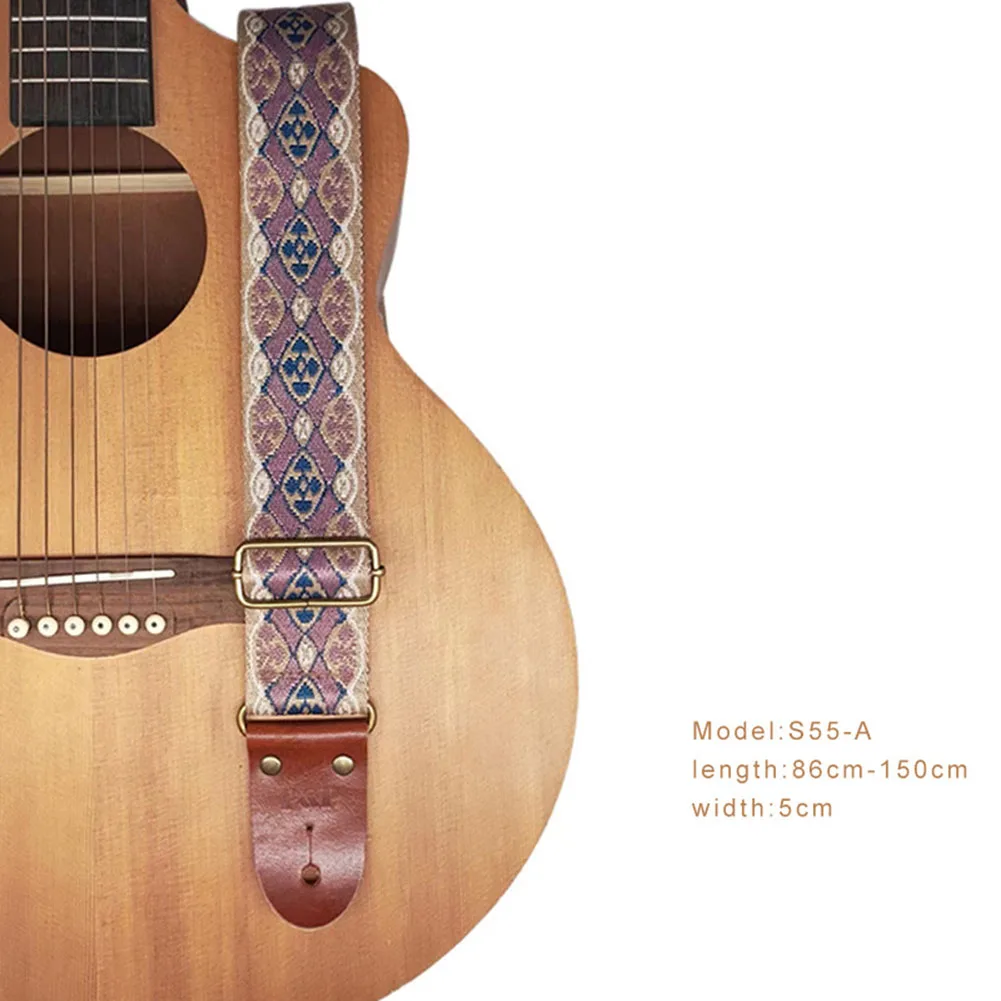 Soft Guitar Strap with Vibrant Embroidery Adjustable Length Ideal for Acoustic Electric Classical Guitar and Bass
Soft Guitar Strap with Vibrant Embroidery Adjustable Length Ideal for Acoustic Electric Classical Guitar and Bass