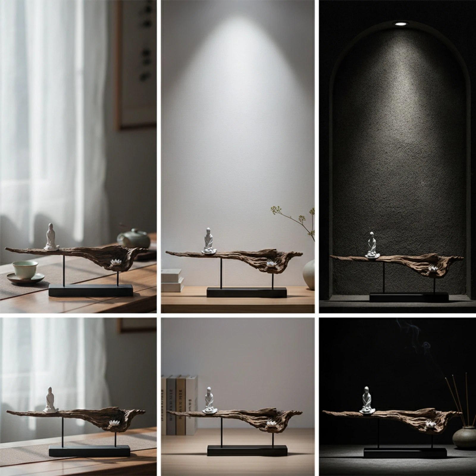 Zen Sculpture with Base Calm Wood Look Branch Decor Shelf Accent Minimalist Ornament Spiritual for Meditators, Tea Room
Zen Sculpture with Base Calm Wood Look Branch Decor Shelf Accent Minimalist Ornament Spiritual for Meditators, Tea Room