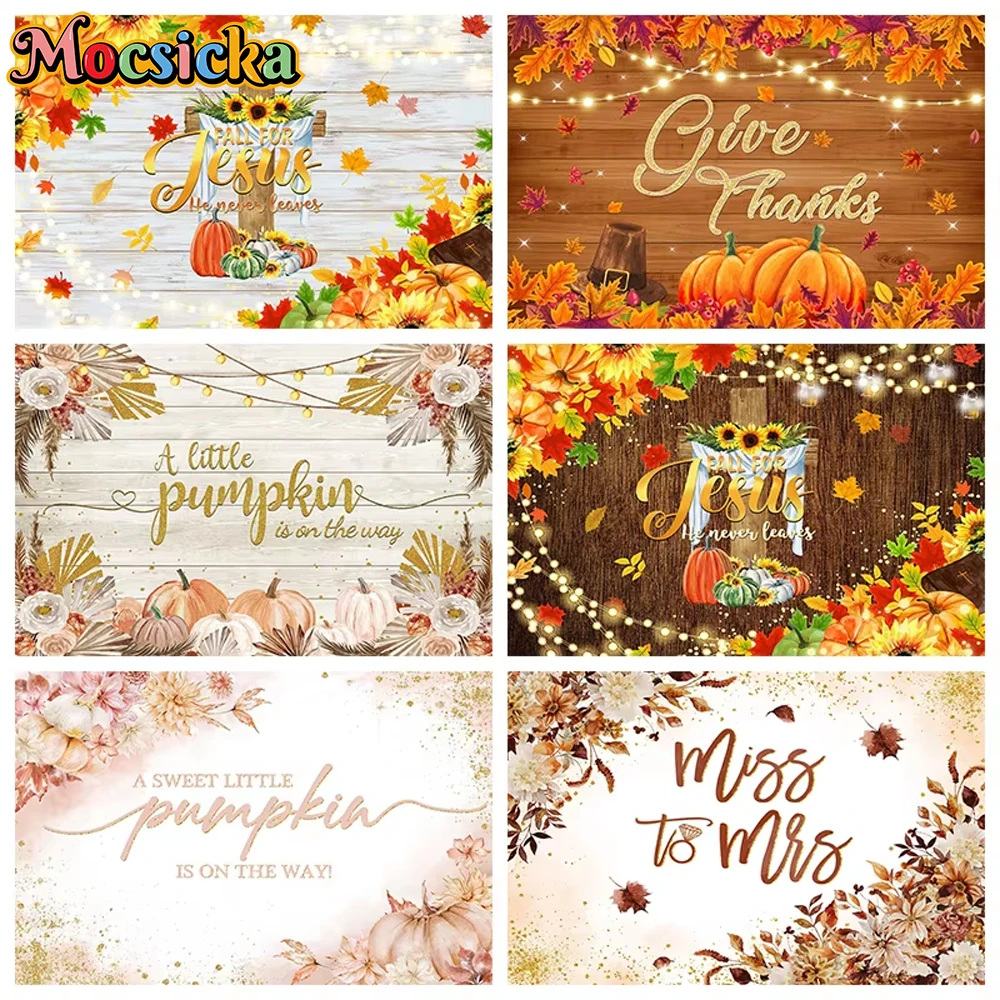 Mocsicka Autumn Decoration Photography Background Fall Gold Maple Leaf Sweet Little Pumpkin Rose Board Baby Photo Backdrop Props
Mocsicka Autumn Decoration Photography Background Fall Gold Maple Leaf Sweet Little Pumpkin Rose Board Baby Photo Backdrop Props