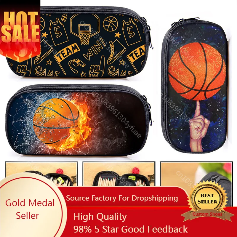 Basketball Print Cosmetic Case Pencil Bags Boys Stationary Bags Kids Pencil Box Children School Supplies Case Bag Gift
Basketball Print Cosmetic Case Pencil Bags Boys Stationary Bags Kids Pencil Box Children School Supplies Case Bag Gift