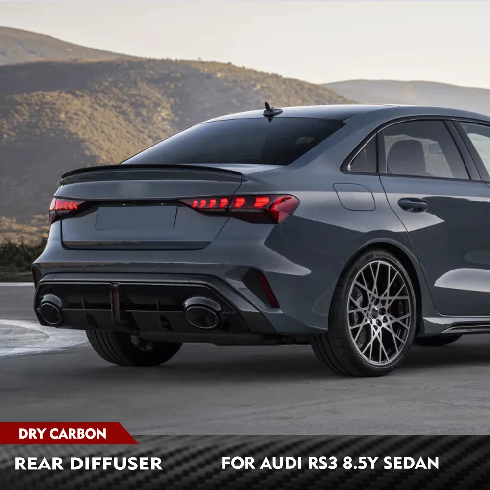 Для Audi RS3 8.5Y Sedan 2025 2026: Задний диффузор и боковые сплиттеры из сухого карбона, гоночный обвес
Для Audi RS3 8.5Y Sedan 2025 2026: Задний диффузор и боковые сплиттеры из сухого карбона, гоночный обвес