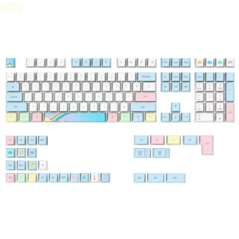 H37F Unique 139 PBT Keycaps for Mechanical Gaming Keyboards Ergonomic Design PBT KeyCaps Wear Resistant Keyboards Cover Set
H37F Unique 139 PBT Keycaps for Mechanical Gaming Keyboards Ergonomic Design PBT KeyCaps Wear Resistant Keyboards Cover Set