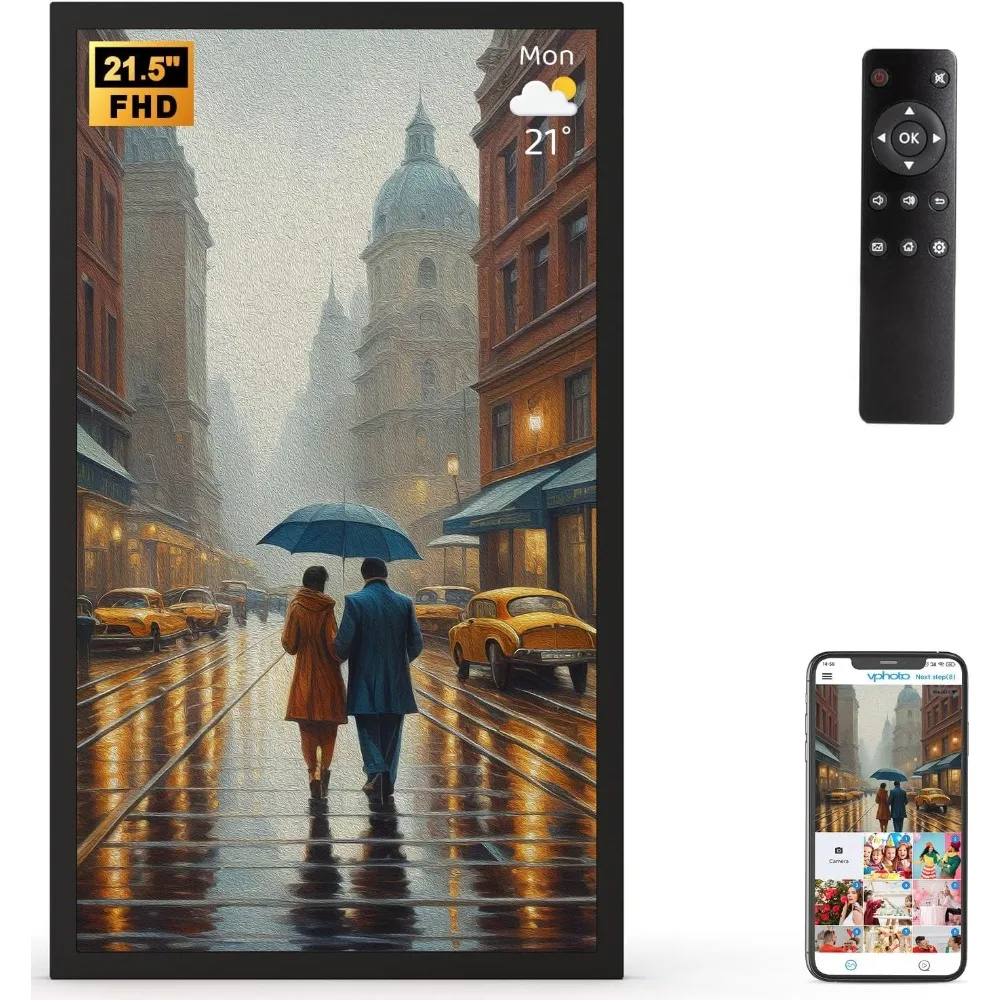 Цифровая фоторамка 21,5 дюйма с Wi-Fi, 32 ГБ, 1080 x, 0 IPS FHD P
Цифровая фоторамка 21,5 дюйма с Wi-Fi, 32 ГБ, 1080 x, 0 IPS FHD P