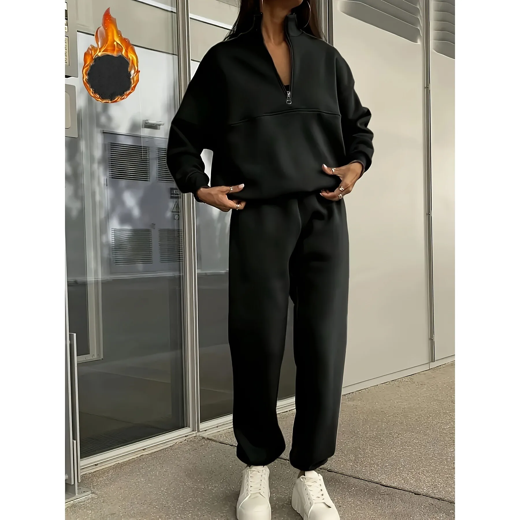 Women's Casual Hoodie Set Zip up Sweatshirt Outfit Fashionable Summer Ensemble Comfortable Streetwear Look
Women's Casual Hoodie Set Zip up Sweatshirt Outfit Fashionable Summer Ensemble Comfortable Streetwear Look