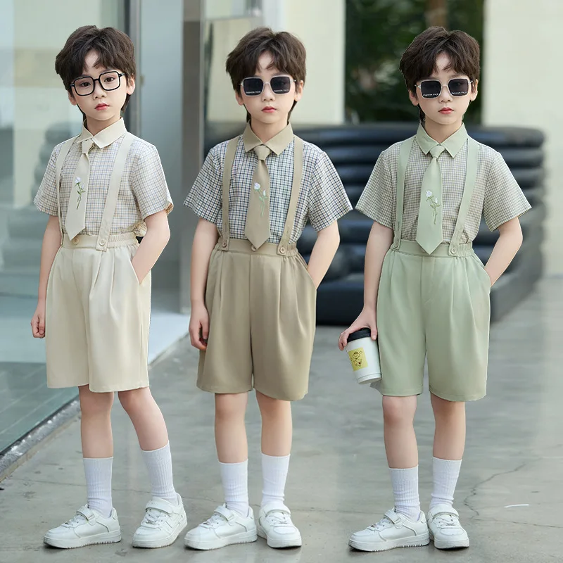 New Summer Boys' Short Sleeve Overalls Set for Class Activities Hosting Recitation Performance Formal Wear
New Summer Boys' Short Sleeve Overalls Set for Class Activities Hosting Recitation Performance Formal Wear
