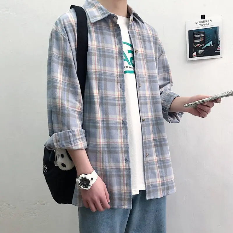 High-End Long Sleeve Work Shirt Casual Loose Fit Men's Spring Summer Checkered Shirt Youth Popular Standard Style Button Closure
High-End Long Sleeve Work Shirt Casual Loose Fit Men's Spring Summer Checkered Shirt Youth Popular Standard Style Button Closure