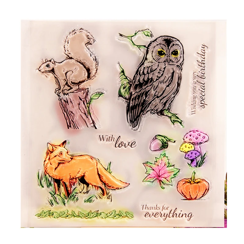 6in Vintage Jungle Owl Clear Stamps Retro Fox Rubber Seal for Forest Friend Woodland Scrapbooking Card Journal Home Album Craft
6in Vintage Jungle Owl Clear Stamps Retro Fox Rubber Seal for Forest Friend Woodland Scrapbooking Card Journal Home Album Craft