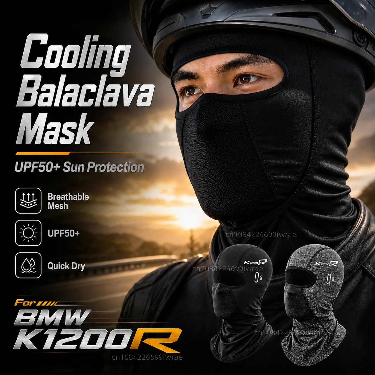 Cooling Motorcycle Balaclava Mask UPF50+ UV Protection Breathable Face Cover Summer For BMW K1200R K1200S K 1200 R K 1200R
Cooling Motorcycle Balaclava Mask UPF50+ UV Protection Breathable Face Cover Summer For BMW K1200R K1200S K 1200 R K 1200R
