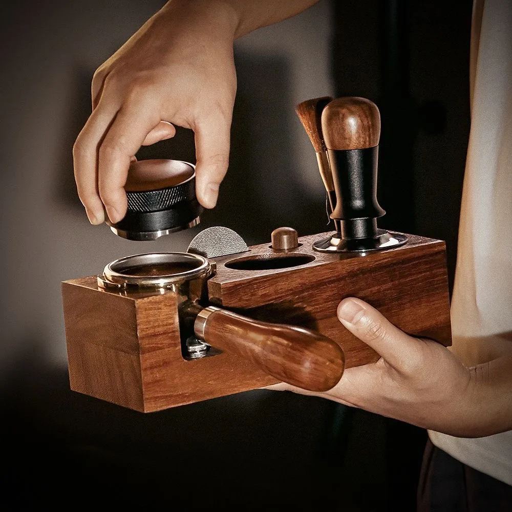 Coffee Tools Coffee Tamper Station Stand Wooden Non-slip Espresso Holder Coffee brush Filter Storage Stand Barista Accessories
Coffee Tools Coffee Tamper Station Stand Wooden Non-slip Espresso Holder Coffee brush Filter Storage Stand Barista Accessories