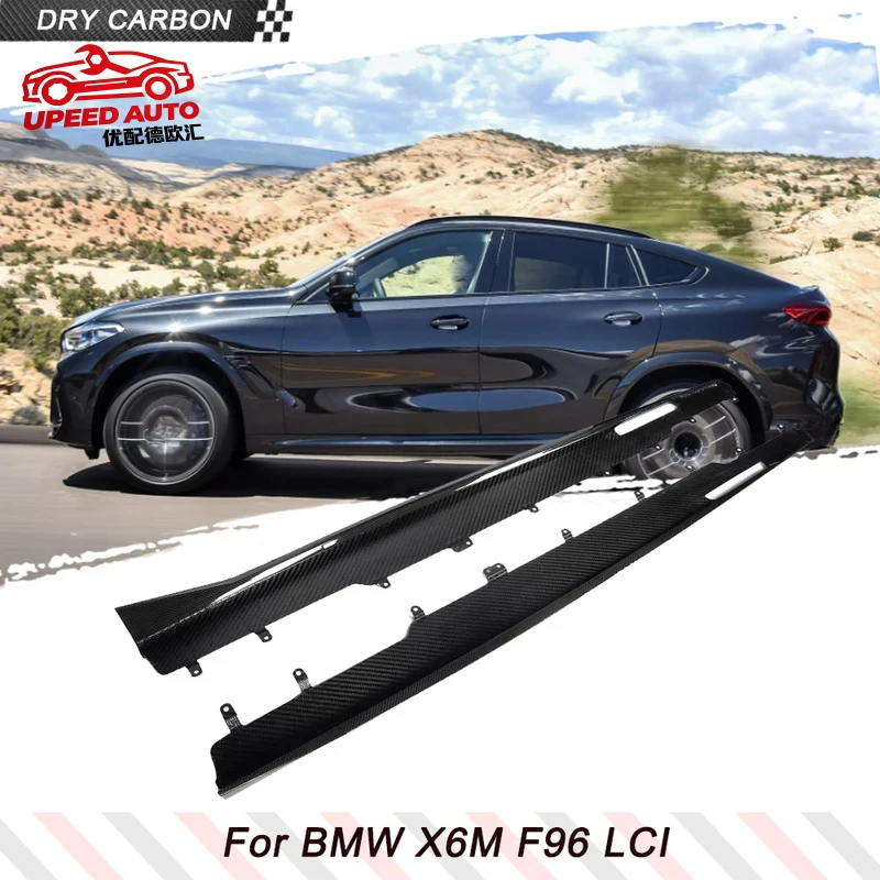 Suitable for Prepreg Dry Carbon Fiber Skirts Racing Body Kits BMW F96 X6M LCI 2023UP Car Side Extension Lip Splitters
Suitable for Prepreg Dry Carbon Fiber Skirts Racing Body Kits BMW F96 X6M LCI 2023UP Car Side Extension Lip Splitters