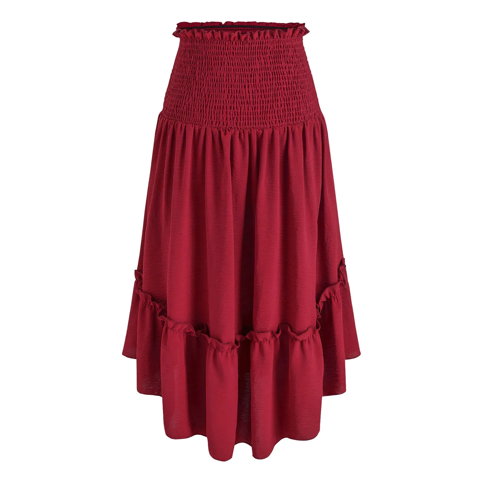 Women Skirt Halloween Cosplay Gothic Punk Half Skirt Ruffled Elastic Waist Fashion Summer Outfits Long Skirts Beach Holiday
Women Skirt Halloween Cosplay Gothic Punk Half Skirt Ruffled Elastic Waist Fashion Summer Outfits Long Skirts Beach Holiday