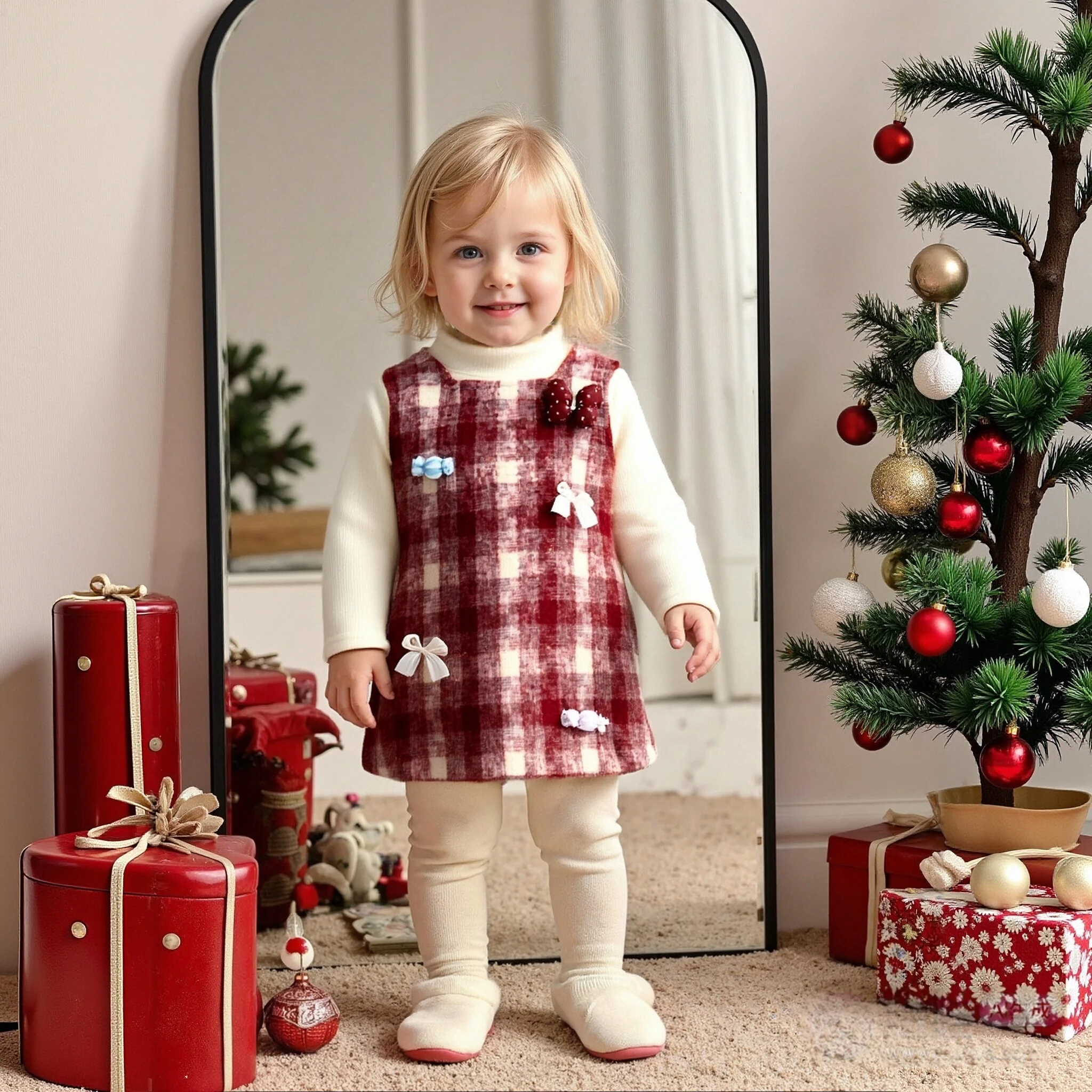 Baby Girl Dress Spring And Autumn Grid And Plaid Pattern Fake Two Pieces Long-Sleeved Girls Dress Cute Casual Baby Dresses
Baby Girl Dress Spring And Autumn Grid And Plaid Pattern Fake Two Pieces Long-Sleeved Girls Dress Cute Casual Baby Dresses