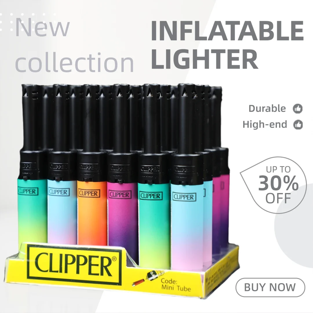 (без бутанового газа) 24 шт. портативных ветрозащитных зажигалок CLIPPER, перезаправляемых газовых зажигалок, подходящих для розжига, свечей.
(без бутанового газа) 24 шт. портативных ветрозащитных зажигалок CLIPPER, перезаправляемых газовых зажигалок, подходящих для розжига, свечей.