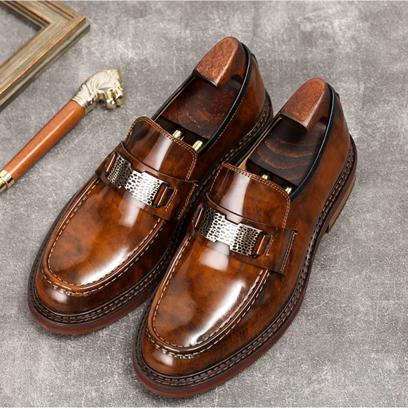 New Man Formal Loafers Shoes Zapatillas De Vestir Para Hombre Man Genuine Leather Shoes Luxury
New Man Formal Loafers Shoes Zapatillas De Vestir Para Hombre Man Genuine Leather Shoes Luxury