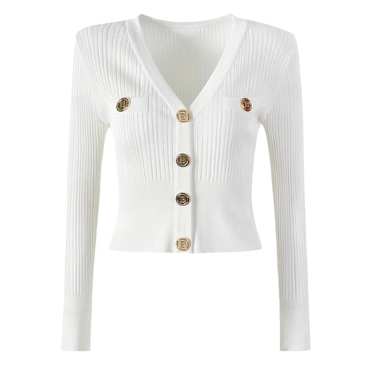High Quality And Fashionable Elastic Knitted V-neck B-button Long Sleeved Lightweight Summer Slim Fit Women's Cardigan Top
High Quality And Fashionable Elastic Knitted V-neck B-button Long Sleeved Lightweight Summer Slim Fit Women's Cardigan Top