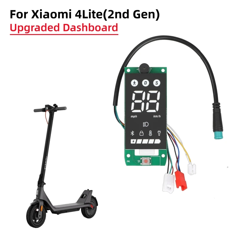 Для Xiaomi 4Lite (2-го поколения) приборная панель скутера обновленная печатная плата BT для 4Lite 2-го электрического скутера комплект сборки дисплея
Для Xiaomi 4Lite (2-го поколения) приборная панель скутера обновленная печатная плата BT для 4Lite 2-го электрического скутера комплект сборки дисплея