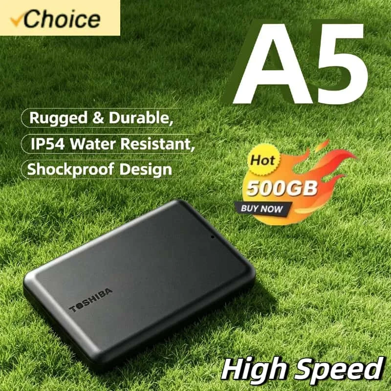 Toshiba For OEM A5 Series Black Small 2.5 Inch Portable HDD USB 3.2 Gen1 High Speed 1TB for Apple Mac Supreme Premium Original
Toshiba For OEM A5 Series Black Small 2.5 Inch Portable HDD USB 3.2 Gen1 High Speed 1TB for Apple Mac Supreme Premium Original