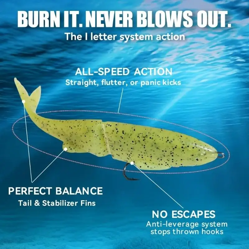 3pack Realistic Basses Fishing Soft Lures with Swimming Action High Elasticity Artificial Fish Baits for Freshwaters 24BD
3pack Realistic Basses Fishing Soft Lures with Swimming Action High Elasticity Artificial Fish Baits for Freshwaters 24BD