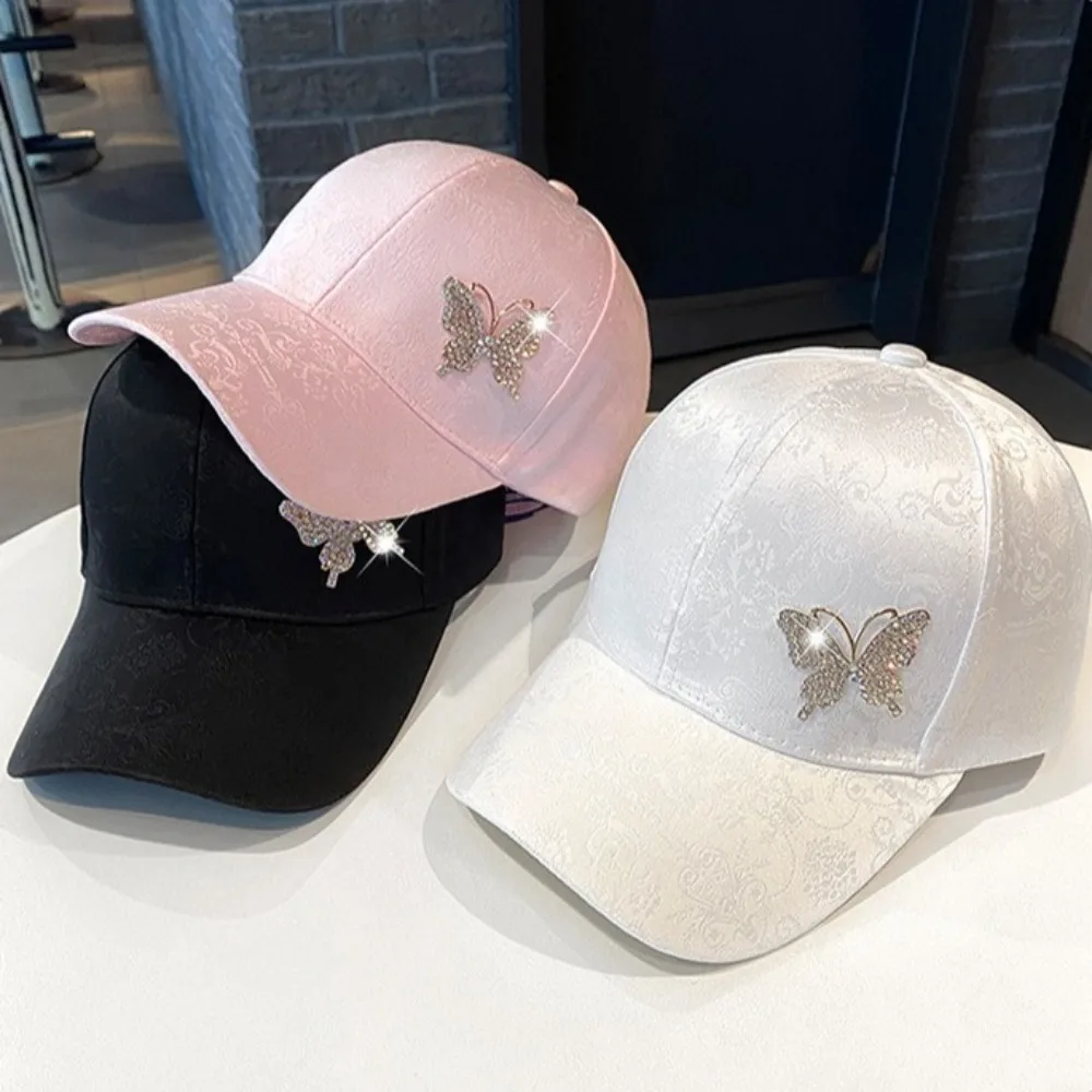 Solid Color Rhinestone Baseball Hat Korean Style Sun Protection Sunscreen Peaked Cap Adjustable Breathable Women Sun Cap Girl
Solid Color Rhinestone Baseball Hat Korean Style Sun Protection Sunscreen Peaked Cap Adjustable Breathable Women Sun Cap Girl