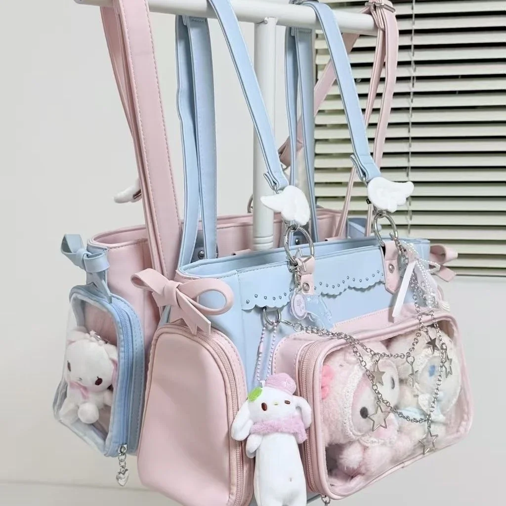 New Sweet Ladies Tote Bag JK Uniforms Shoulder Bag Cartoon Dolls Bag Ulzzang Ita Bag Comic Show Concert Star Chasing Backpack
New Sweet Ladies Tote Bag JK Uniforms Shoulder Bag Cartoon Dolls Bag Ulzzang Ita Bag Comic Show Concert Star Chasing Backpack