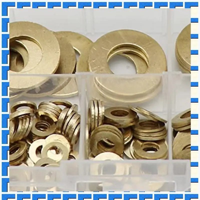 ABNG Brass Flat Washer Assortment Set,Copper Gasket Gasket Flat Ring Seal Assortment Kit(210 Pcs,M3-M12)
ABNG Brass Flat Washer Assortment Set,Copper Gasket Gasket Flat Ring Seal Assortment Kit(210 Pcs,M3-M12)