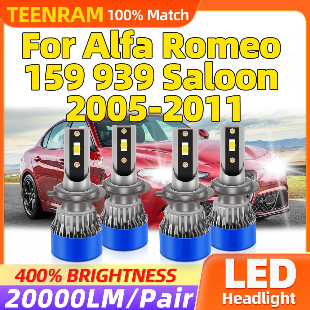 40000LM Canbus LED Light Bulbs 240W High Power Car Headlight 12V Turbo Lamps For Alfa Romeo 159 939 Saloon 2005-2009 2010 2011
40000LM Canbus LED Light Bulbs 240W High Power Car Headlight 12V Turbo Lamps For Alfa Romeo 159 939 Saloon 2005-2009 2010 2011
