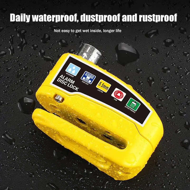 Waterproof Alarm Disc Brake Lock for Motorbike Bicycle Scooter High Security Anti Theft Device
Waterproof Alarm Disc Brake Lock for Motorbike Bicycle Scooter High Security Anti Theft Device