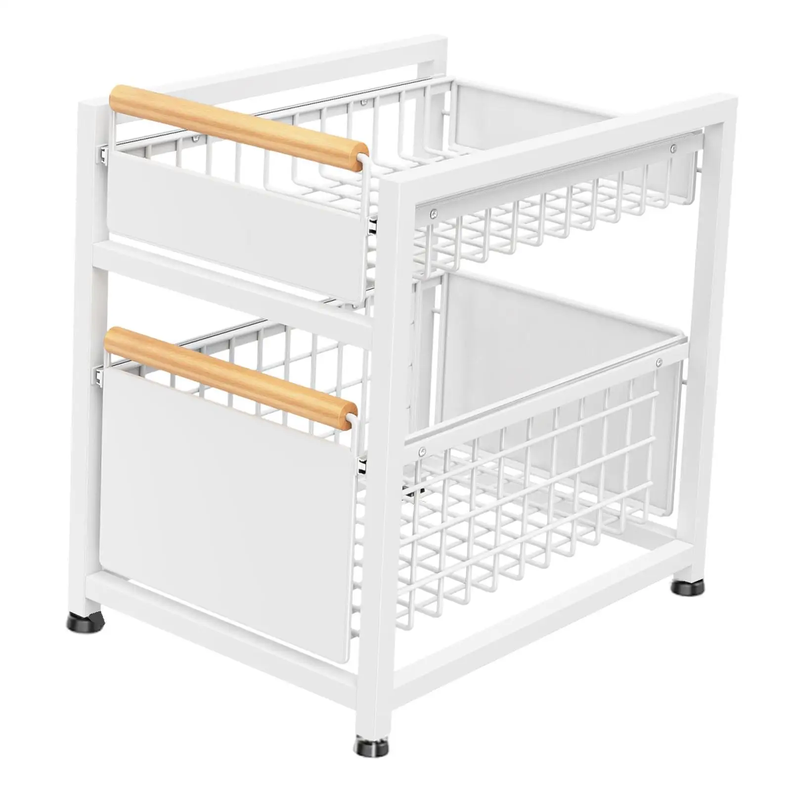 Kitchen Storage Shelf Organizer with Adjustable Foot Pads for Cabinet Closet Under Sink and Pantry Storage
Kitchen Storage Shelf Organizer with Adjustable Foot Pads for Cabinet Closet Under Sink and Pantry Storage